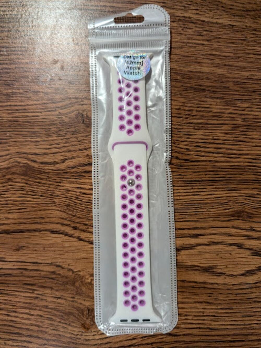 Apple watch band size  42mm  white purple New
